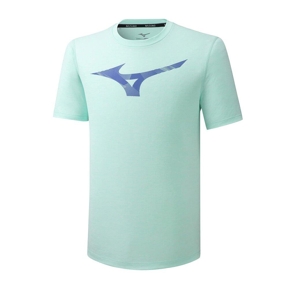 Mizuno Men's Running T-Shirts Core RB Graphic Green - EMILZFQ-39